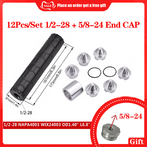 Nouveau filtre à carburant en aluminium, 1/2 – 28 5/8 – 24, piège à carburant, filtres à solvant, filtres de voiture, tasses, forncapa 4003 Wix 24003 60 ► Photo 1/5