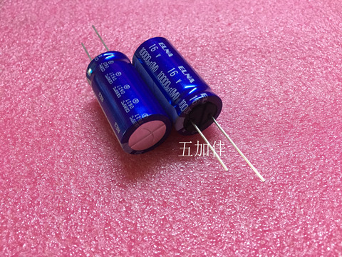 ELNA – nouveau condensateur électrolytique audio RE3 16V 10000uF, 18x40mm, 10000UF/16V, bleu, RE3-16V103MK8 uF, 10 pièces ► Photo 1/1