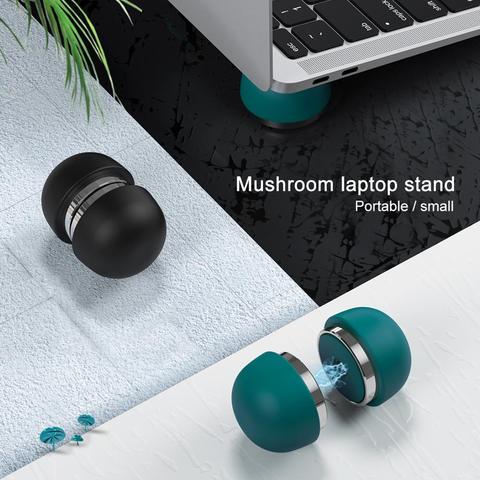 Support pliable pour ordinateur portable pour notebook, accessoire champignon, Mini support de refroidissement pour macbook pro ► Photo 1/6