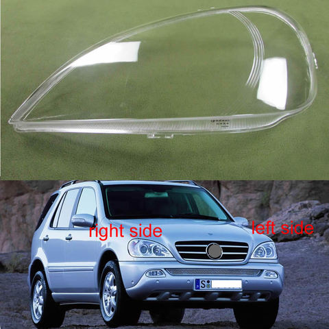 Couvercle de phare avant Transparent, pour mercedes-benz W163 ML320 ML350 ML500 98-05 ► Photo 1/6