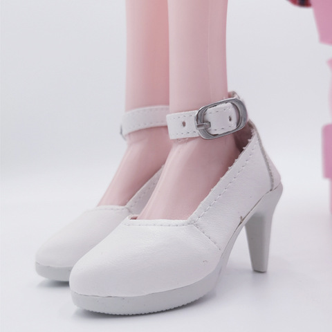 Chaussures de poupée 60cm, pour 1/3 BJD, Salon, talon, accessoires pour jouets de poupée de 18 pouces, chaussures plates blanches ► Photo 1/6