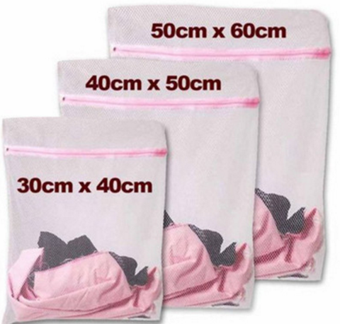 Sacs à linge en maille à fermeture éclair, 3 tailles, filet de Protection pour sous-vêtements, Lingerie pliable, soutien-gorge, chaussettes, Machine à laver ► Photo 1/6