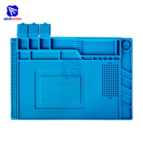 Diymore – tapis de soudage en Silicone, 450x300mm, résistant à la chaleur, pour Station de soudage et réparation magnétique, BGA ► Photo 1/1