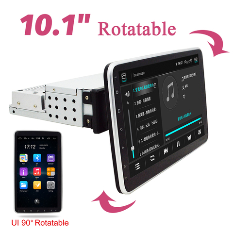Autoradio Android 10.1, écran rotatif 9.0 