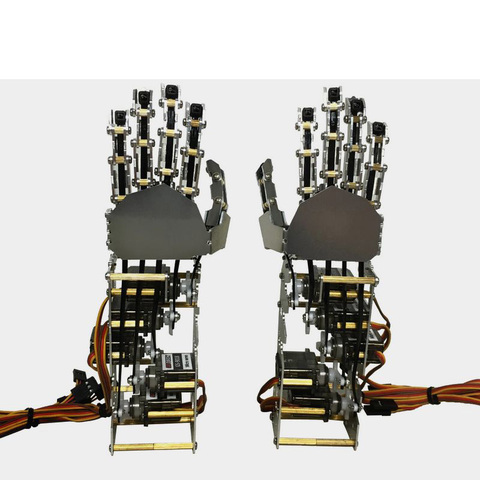 5 Dof métal main paume bionique mécanique doigt humanoïde Robot 5 axes petit Servo manipulateur pince griffe bricolage tige jouet pièces ► Photo 1/5