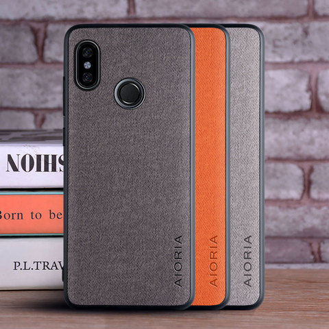 Coque pour Xiaomi Redmi note 7 6 5 pro note 4 4x redmi 7 7a 6 6a 5 plus 4x s2 go 5a prime coque luxe textile housse en cuir ► Photo 1/6