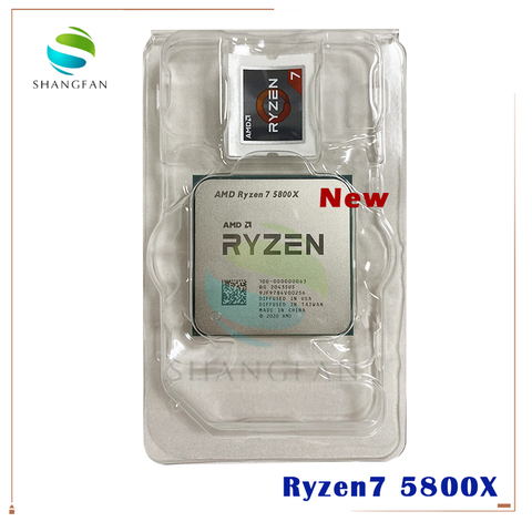 AMD – Ryzen 7 5800X R7 5800X, 3.8 GHz, 8 cœurs, 16 threads, 105W, L3 32M, prise AM4, sans ventilateur, 100-000000063 ► Photo 1/1