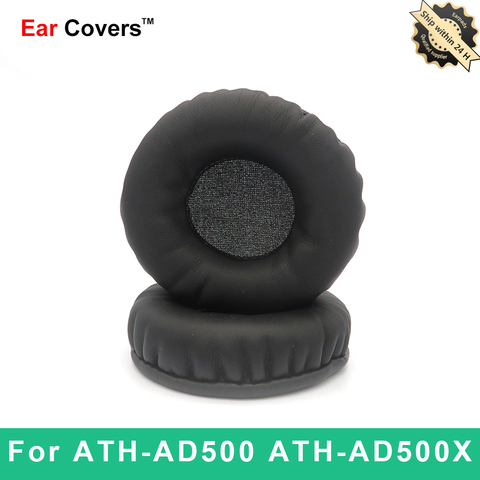 Coussinets d'oreille pour casque Audio Technica ATH-AD500 ATH-AD500X, oreillettes de remplacement en cuir PU, mousse éponge ► Photo 1/6
