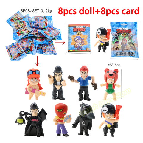 Historique Des Prix Et Avis Sur Figurines D Action De Dessin Anime Brawl Stars Avec Sac De Cartes Jouets Heros Poco Shelly Leon Primo Pocs Poupees Cadeau D Anniversaire Et De Noel Pour Enfant