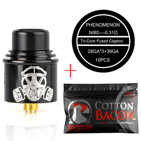 Apocalypse GEN 2 RDA atomiseur 24mm reconstructible réservoir avec goupille BF pour 510 Cigarette électronique Mod Ni80 pré-construit bobine Clapton bobine ► Photo 1/6