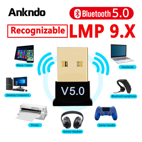 Adaptateur Dongle Audio Bluetooth 5.0 récepteur USB sans fil, émetteur Dongle Audio pour PC, ordinateur portable, écouteur, LMP9.X transmetteur USB ► Photo 1/6