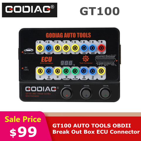 GODIAG GT100 outils automobiles, boîte de jonction OBD II, connecteur ECU ► Photo 1/6