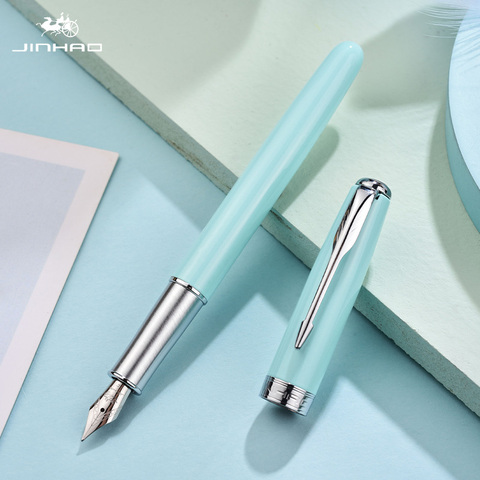 Jinhao-stylo fontaine X75 à Clip métallique, 0.5mm, Style classique, plume d'encre en acier pour cadeau, fournitures scolaires de bureau ► Photo 1/4
