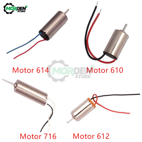 Cc 1.5V 3V 3.7V haute vitesse Micro moteur 610 612 614 716 passe-temps moteur engrenage bricolage électrique jouet Brushless moteur à courant continu ► Photo 1/6