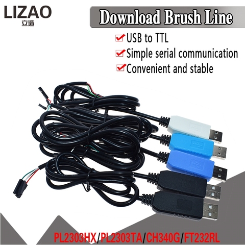 PL2303 USB vers UART TTL câble Module FT232RL PL2303HX transfert USB vers TTL RS232 Port série adaptateur Module CH340 câble de téléchargement ► Photo 1/6