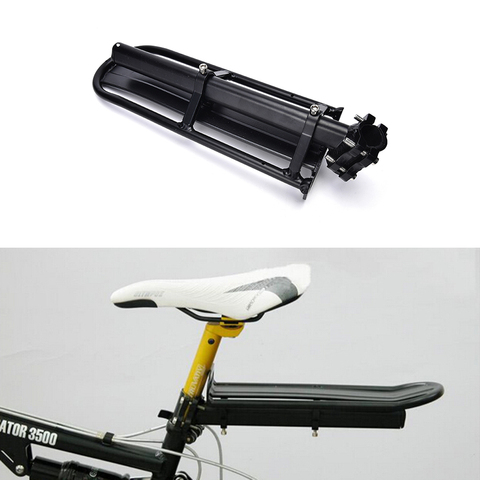 Porte-bagages réglable pour vélo, 1 pièce, en alliage d'aluminium, étagère arrière, support à queue noire ► Photo 1/6