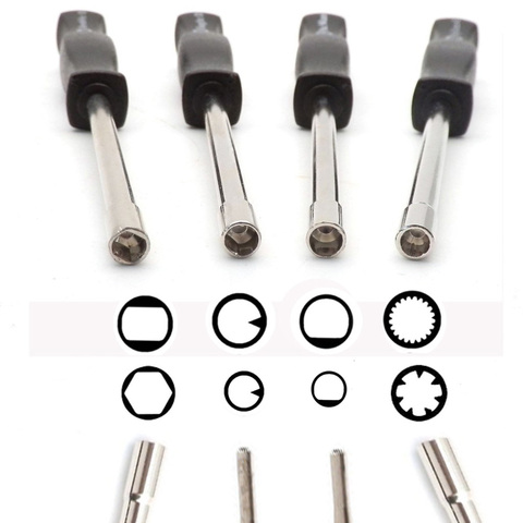 Outil de réglage du carburateur tournevis de réglage du carburateur pour ZAMA WALBRO commun 2 temps petit moteur cannelé Double D Pacman ► Photo 1/6