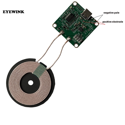 15W haute puissance 5V 12V charge rapide sans fil chargeur émetteur module type-c USB + bobine Qi universel pour batterie de téléphone de voiture ► Photo 1/2