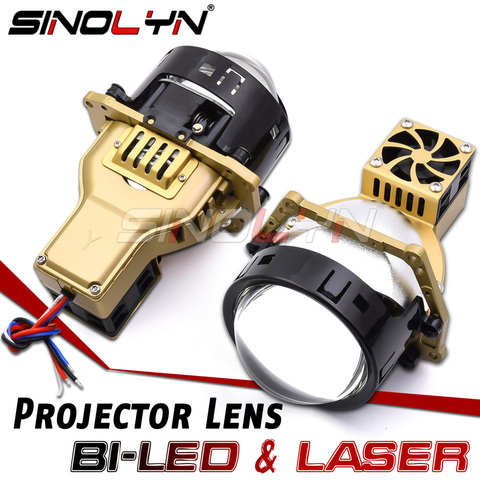 Sinolyn Bi projecteur LED Laser lumières lumière LED lentille 68W 11190lm 3 pouces automobile lentilles phare Tuning W/Hella 3R G5 support ► Photo 1/6