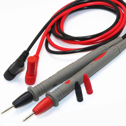 1 paire testeur stylo Silicone fil câble sonde 1000V 10A aiguille mince Test sondes conduit broche pour multimètres numériques mètre ► Photo 1/5