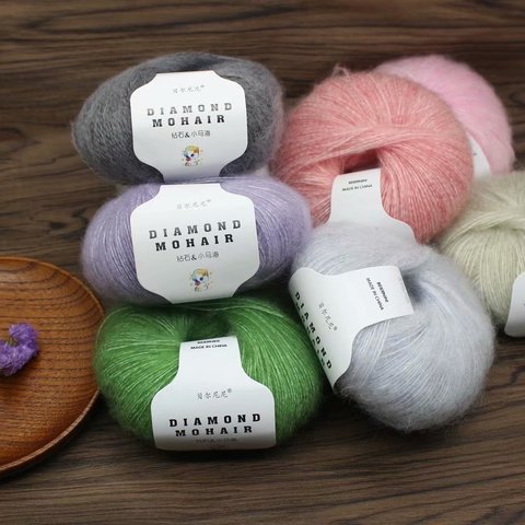 Fil de laine de bébé de Crochet de fil de Mohair de 25g/Ball pour tricoter le châle de chandail ► Photo 1/5