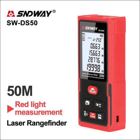 SNDWAY télémètre Laser télémètre de chasse télémètre numérique Laser bande Distance règle capteur 5om télémètre ► Photo 1/6