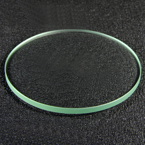 Lentille en verre trempé de polissage à bord rond plat 75mm x 1.9mm, pour lampe de poche, torche, lanterne, accessoires de bricolage, 1 pièce ► Photo 1/1