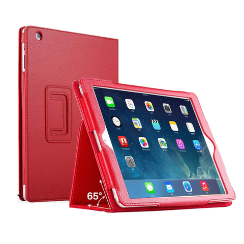 9.7 ''Folio support Coque pour iPad Air 1 Air 2 étui magnétique intelligent rabat cuir A1566 A1474 A1475 Funda pour iPad Air 1 2 couverture ► Photo 1/6