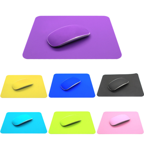 Durable Silicone Souris Ultra-Mince Carré Comfy Antidérapant Tapis De Souris de Jeu D'ordinateur De Tapis D'ordinateur Portable Plaine Mignon Tapis ► Photo 1/6