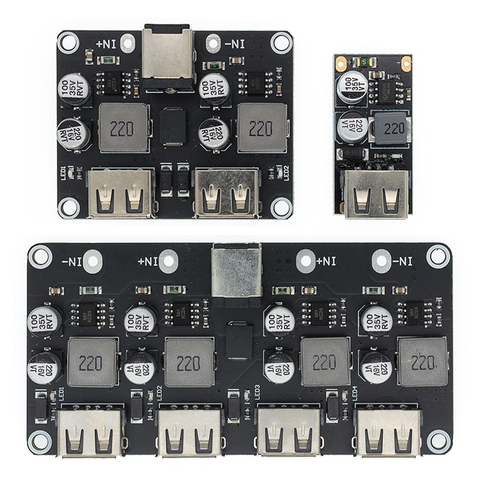 Module abaisseur de charge QC3.0 QC2.0 USB, 6-32V 9V 12V 24V à chargeur rapide, Circuit imprimé 5V ► Photo 1/6