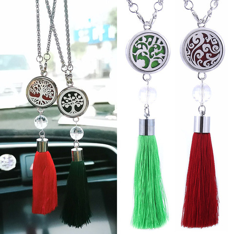 Pendentif à franges arbre de vie, diffuseur de parfum pour voiture, Ventilation, accessoire pour suspension, rétroviseur, pour climatisation ► Photo 1/6