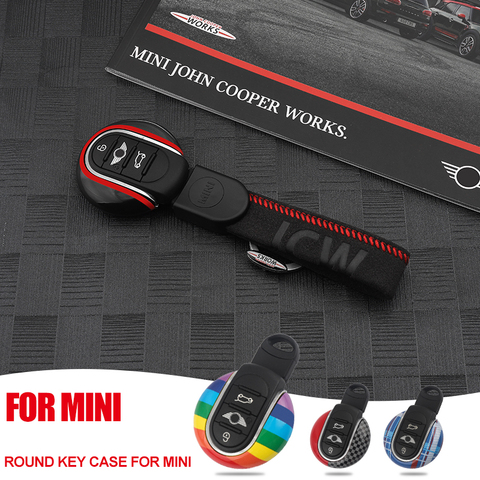 For MINI Cooper Key Case for Car Cover F54 F55 F56 F60 One D S KeyChain Union Jack Bulldog JCW Protecter Car Styling Accessories ► Photo 1/6