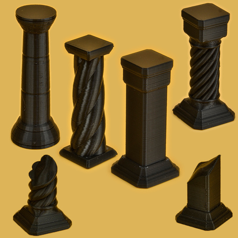 GLOOMHAVEN TRPG miniature match tout jeu de société commun 3D jeton scène outils piliers en pierre baril en bois modèles figurines figurine ► Photo 1/6