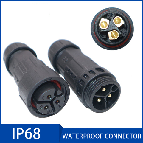 Connecteur de fil étanche IP68 câble électrique 2/3 broches prise