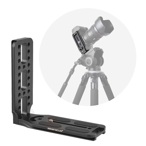 Support de plaque en L à dégagement rapide, prise de vue verticale, enregistrement vidéo pour DJI ZHIYUN Moza, cardan pour appareil photo DSLR Canon Nikon Sony ► Photo 1/6