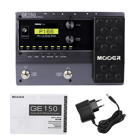 MOOER GE150 ampli modélisation guitare multi-effets pédale processeur enregistrement en boucle (80 S) MOOER GE100 multi-effets processeur pédale ► Photo 1/6