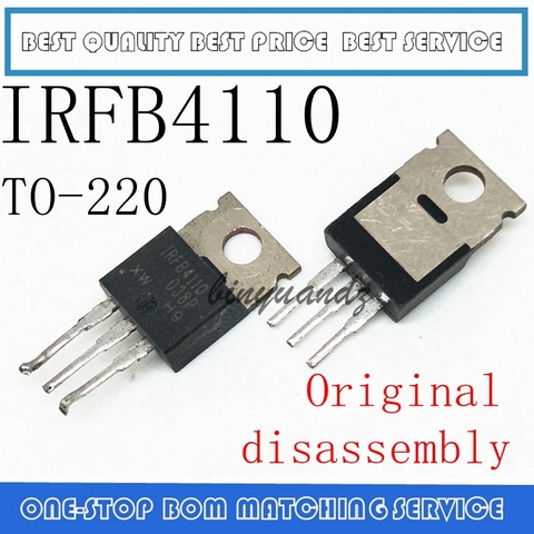 10 pièces-50 pièces IRFB4110PBF TO220 IRFB4110 B4110 À-220 MOSFET transistor D'origine démontage ► Photo 1/1