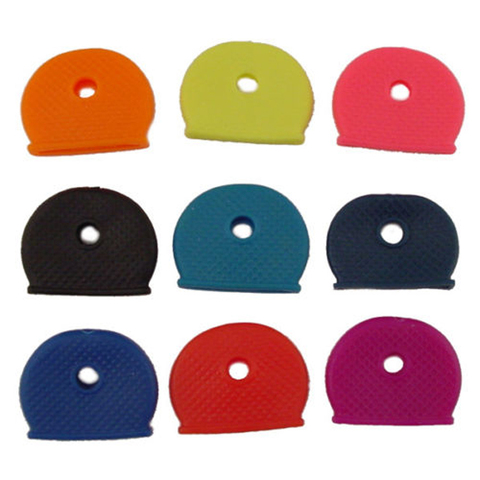 24 pièces clés haut couvre clé tête casquettes clés étiquettes d'identification marqueurs couleur aléatoire # A ► Photo 1/4