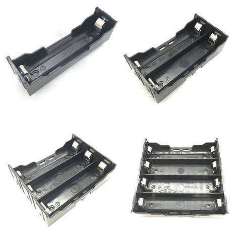 1 pièces thme noir 18650 support de batterie boîte de batterie avec broches PC pour 1 2 3 4 18650 batterie ► Photo 1/5