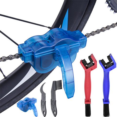 Outils de nettoyage de vélo nettoyant pour chaîne de vélo brosses à récurer vtt ensemble d'outils de lavage de vélo de route Kit de nettoyage de vélo outils de réparation de vélo ► Photo 1/6