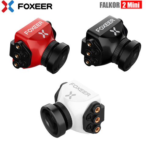 Foxeer Falkor 2 Mini caméra FPV 1200TVL 1/3 CMOS 4:3 / 16:9 PAL / NTSC commutable CMOS 1/3 G-WDR pour Drone de course Multirotor RC ► Photo 1/6