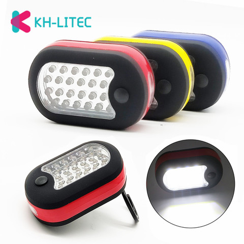 Mini 24 + 3LED 2 Modes lampe de poche torche de poche lanterne travail Inspection lumière avec crochet magnétique pour la réparation de voiture d'urgence ► Photo 1/6