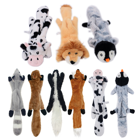 Peluche pour animaux domestiques, jouet à couineur amusant en forme de renard, Lion, lapin, doux, petits et moyens chiens, à mâcher, accessoires pour animaux de compagnie ► Photo 1/6