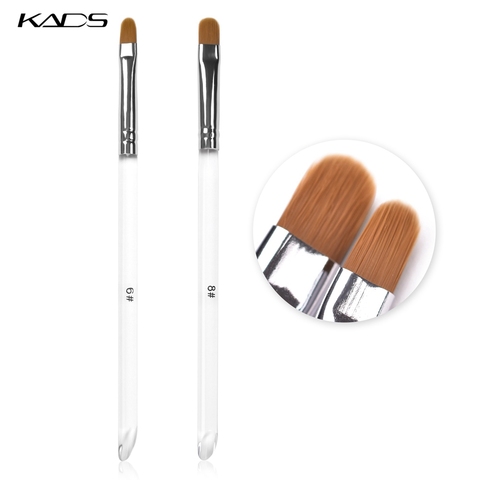 KADS – brosse à ongles à tête ronde pour Gel UV, Extension, stylo Transparent, peinture professionnelle, dessin, outil de manucure ► Photo 1/6