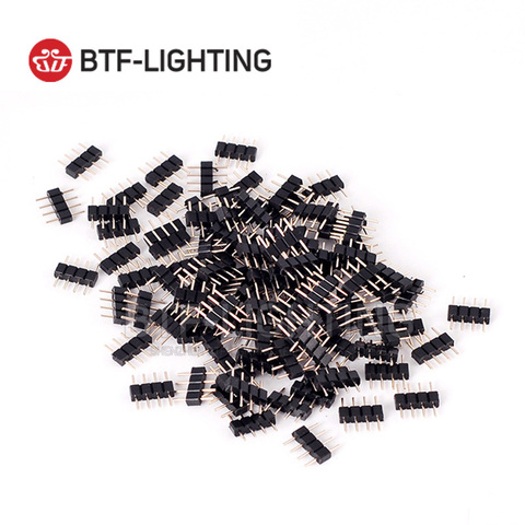 Connecteurs d'aiguille RGB Led, 100 pièces, 4 broches/5 broches, pour bande lumineuse RGB RGBCW RGBWW Led 5050 2835 3528 ► Photo 1/3