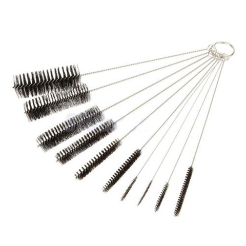 Ensemble de brosses de nettoyage du tabac en Nylon, en acier inoxydable, 10 pièces, accessoire pour Tube de fumée ► Photo 1/5