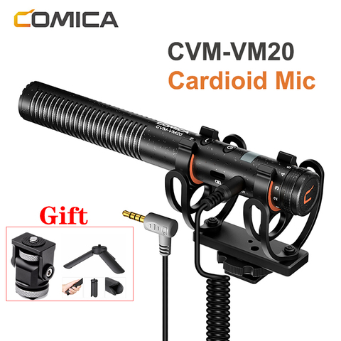 COMICA CVM-VM20 – Microphone à condensateur Super cardioïde, 3.5mm, pour Interview vidéo, pour Smartphone, appareil photo DSLR ► Photo 1/6