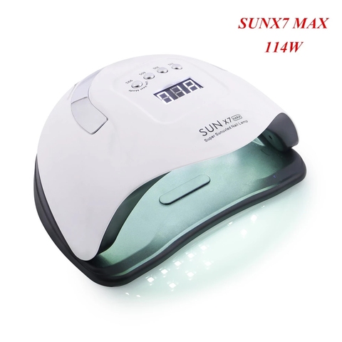 SUN X7 MAX UV LED sèche-ongles 114W Gel vernis lampe de polymérisation avec sens de mouvement LCD affichage séchage rapide lampe UV pour ongles outil de manucure ► Photo 1/6