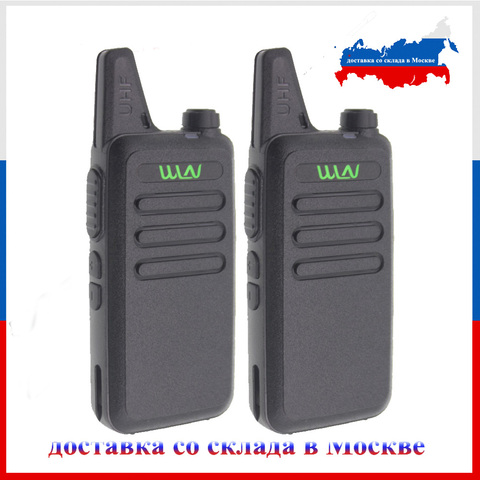 2 pièces WLN KD-C1 talkie-walkie UHF 400-470 MHz 16 canaux MINI-émetteur-récepteur portable ► Photo 1/6