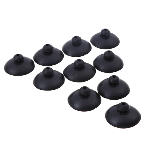 Pompe à air submersible pour Aquarium, 10 pièces, ventouse fixe en Silicone souple et noir ► Photo 1/6